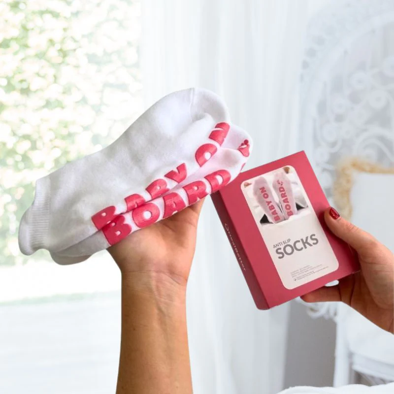 Maternity "Baby On Board" Anti-Slip Socks - Image 3